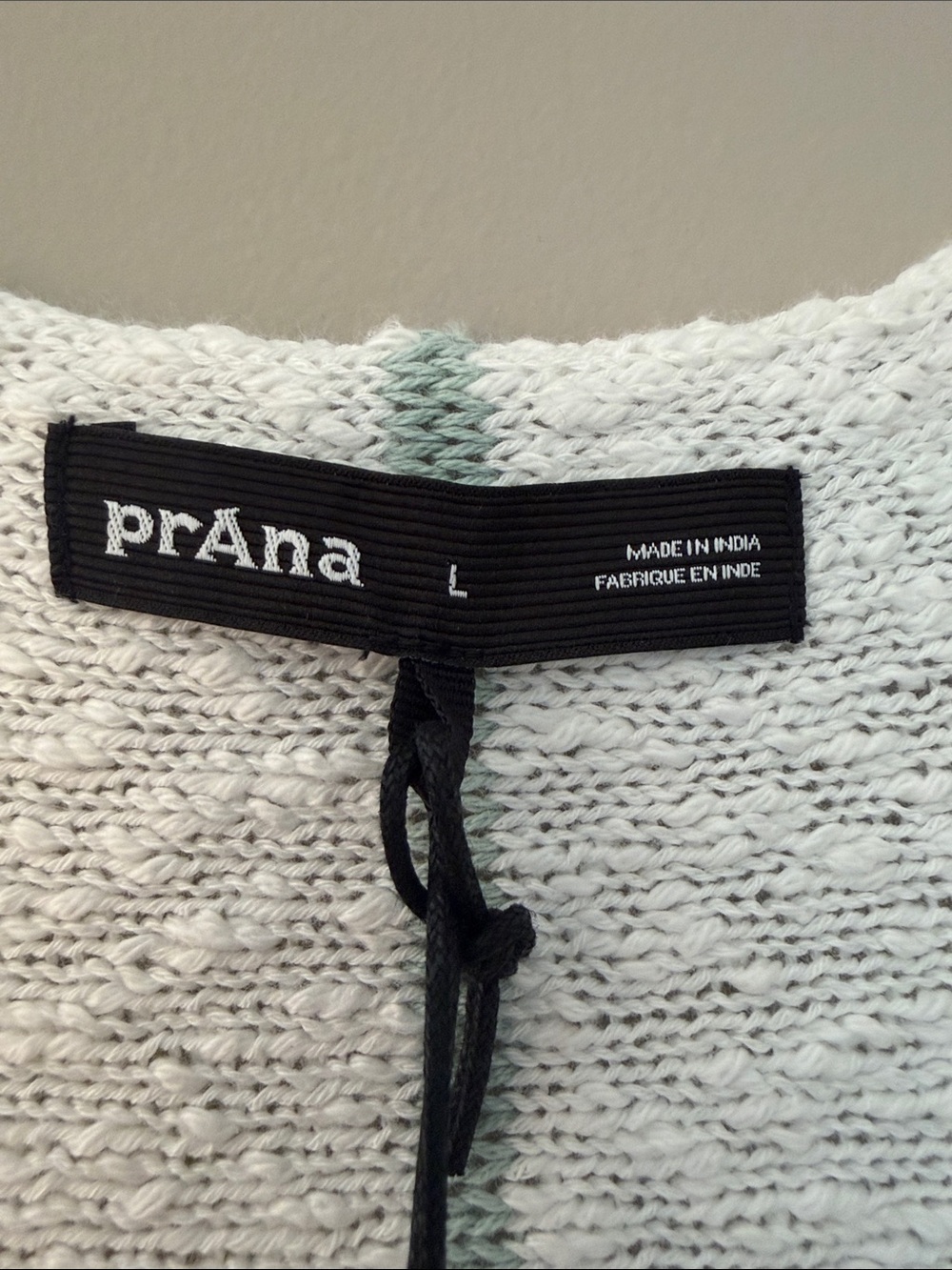 Prana Soft White Wave Maker Sweater Top- NWT - Picture 4 of 8
